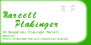 marcell plakinger business card